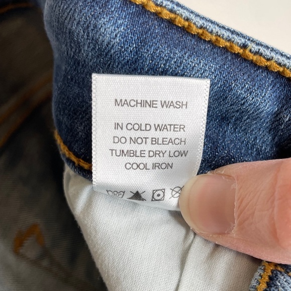 Judy Blue High Waist Skinny Fit Jeans Raw Distressed Hem Style JB82157MD - Picture 8 of 8